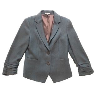 Gorgeous Express Teal/Black 3/4 Sleeve Blazer